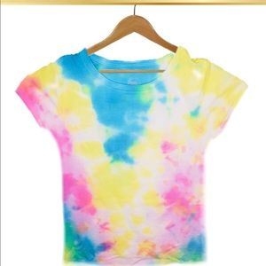Tricolor tie-dye shirt